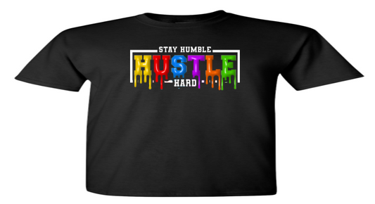 Stay Humble Graphic Print Short Sleeve T-Shirt